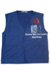 V004 訂購團體開胸背心褸   設計背心款式  訂購員工背心制服  淨色背心批發 vest safety vest 